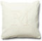 Riviera Maison Kissenbezug, Kissenhülle, Kopfkissenbezug, Dekokissen RM-Logo, Quadratisch - RM Monogram Pillow Cover - Weiß - Baumwolle - (LxB) 50x50