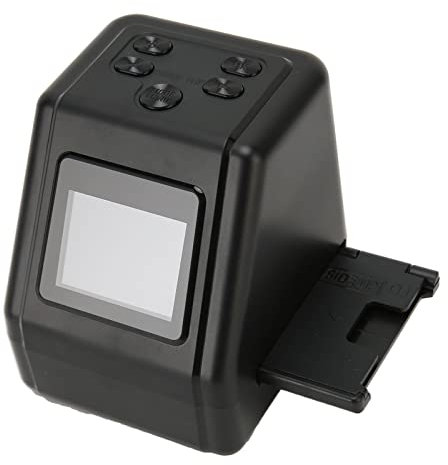 Jectse Scanner de Film et de Diapositives avec Grand écran LCD de 2 Pouces pour convertir 135 126 110 Diapositives de Film en Photos JPG Couleur Noir et Blanc négatives jusqu'à 12mp conve
