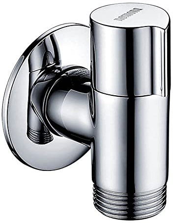 nomona Appliance Valve per Lavastoviglie, Valvola angolare a parete per Lavastoviglie, attacco acqua G1/2 su G3/4 (Chrome)
