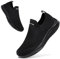 ELAPHURUS Damen Sneakers Leichte Atmungsaktiv Walkingschuhe Slip On Fitness Bequeme Schlupfschuhe,Schwarz,38 EU