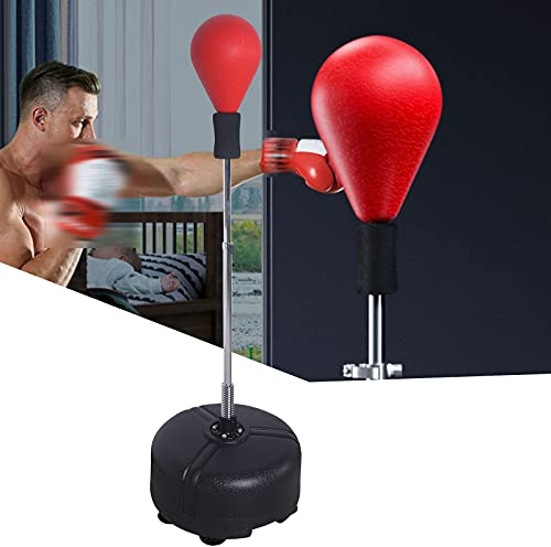 Saco de boxeo deportivo de pie, pelota de boxeo, boxeo para adultos, entrenamiento de boxeo, saco de boxeo de pie, pera de boxeo ajustable, niños boxeando, soporte de pie independiente, pelota de