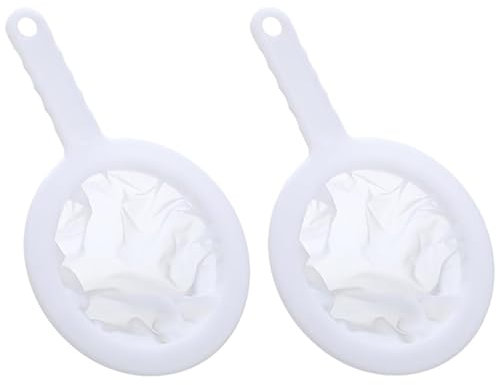2 Pcs Aquarium Baby Brine Shrimp Net Sieve Eggshell Separator Artemia Collecting Net 80 Mesh 200 Mesh for Brine Shrimp Hatchery