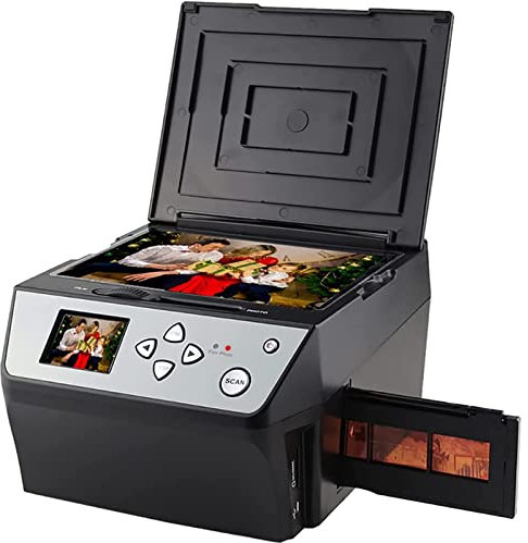 Scanner De Films, Scanner De Diapositives, Conversion Couleur Et Noir Et Blanc 35 Mm, Prise En Charge De La Sortie Usb 110 Films Négatifs Diapositives/Photos/Documents/Cartes De Visite En Photos Numé