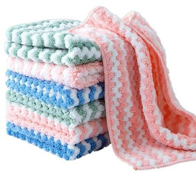 Set di 10 strofinacci professionali per la cucina, strofinacci da cucina e strofinacci, strofinacci per lavare i piatti, strofinacci da cucina (blu, taglia unica)