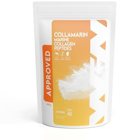 WFN Approved Collamarin - Collagene marino polvo - 400g - Sabor neutro - Colágeno de pescado - Fabricado y probado en Alemania