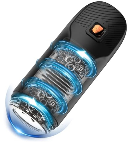 Masturbateurs masculins Sex toys Vaginette,Masturbâteur homme mains libres,Sextoy Vaginette ultra réaliste Masturbateur, Télescopique 9 fréquences Sextoyse homme sexmasturbâteur Sextoy