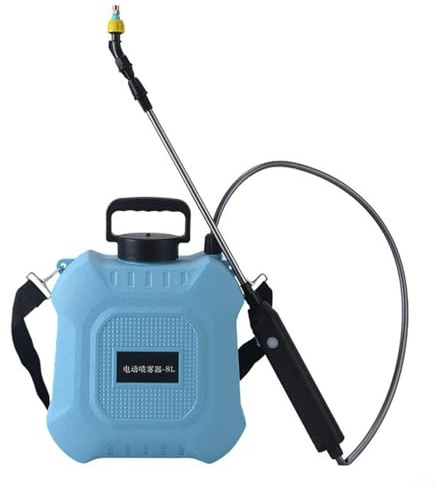 NiuLumea Spruzzatore elettrico da giardino, 8L/5L, ugello regolabile di grande capacità, autonomia di 200 minuti, pompa autoadescante per fertilizzante da giardino per la pulizia dei veicoli (8L)