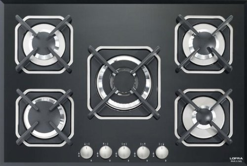 Lofra HGN7E0 Piano Incasso, Vetro/Nero