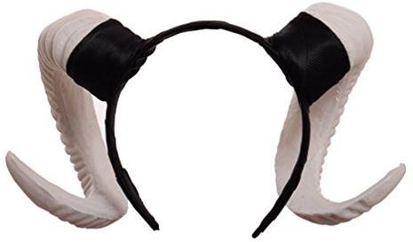 GRACEART gothique RAM Cornes Bandeau Cheveux Accessoires (Blanc)