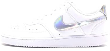 Nike CW5596-100 Nike Court Vision Low Donna, White/Multi-Color-Black EU 40