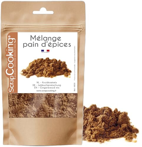 ScrapCooking - Mélange Pain d'Épices en Poudre 50 g - Pour Pâtisseries, Gâteaux, Cake Maison Pain d'Épices, Biscuits de Noël - Fabriqué en France - Ingrédient Cuisine Cannelle - 4800