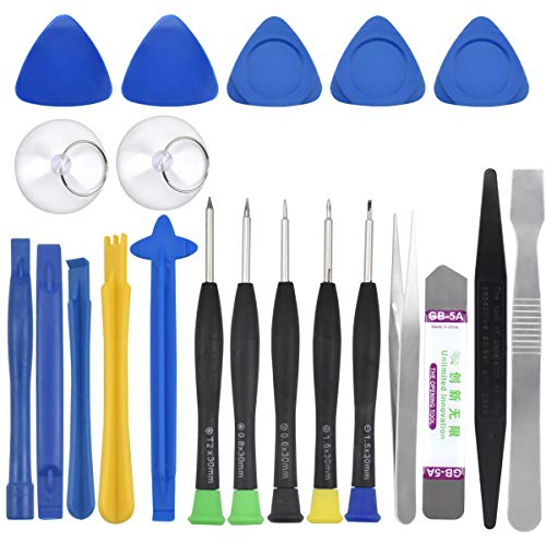 HQdeal Precision Screwdriver Set, 22pcs Screwdriver Open Pry Tools, Repair Tools Kit, Eyeglass Repair kit, Small Screwdriver Set for Smartphone Watch Laptop Eyeglasses Computer PC