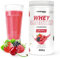 Energybody Whey Smoothie „Red Fruits“ 600 g/Eiweiß-Shake & Protein Smoothie/mit echten Fruchtstückchen/Proteinpulver Whey/fettarm & zuckerarm / 15 Portionen