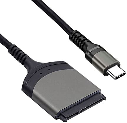xiwai 5Gbps USB-C Type-C a SATA 22 Pin Cavo adattatore 25cm per 2,5 Hard Disk Driver SSD Laptop