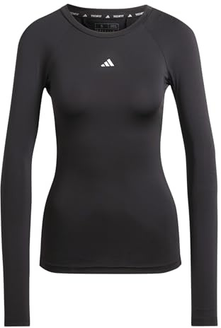 adidas Women's Techfit Longsleeve Training Top, Black, XXL