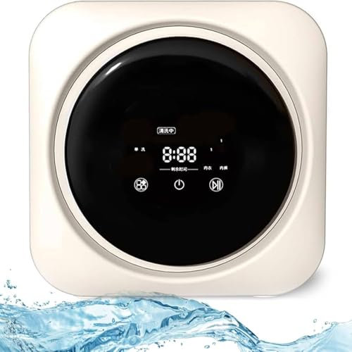 Compact Wall-Mounted Washer & Dryer Combo | Fully Automatic Front Load Washing Machine & Mini Electric Dryer | 3.5L Portable Laundry Solution for Apartments & Dorms