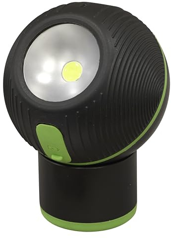 Sealey Magnetic Rotating Spotlight 6W COB LED, 400lm - LEDSPH01, Black