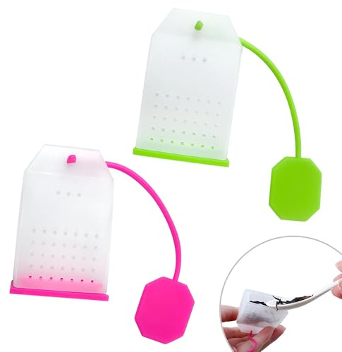 Creative Silicone Tea Bag Shape, Fun Tea Strainer and Herb Infuser, Cute Infuser for Loose Leaves, Reusable Leaf Strainer for Loose Tea, Great Tea Accessories, Brew Tool, Funny Kitchen Gadget