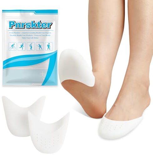 Pnrskter Protectores de Dedos Mujer – 4PCS Fundas de Gel Silicona Suave para Zapatillas, Botas y Tacones, Ideales para Correr, Senderismo y Caminatas Largas, Almohadillas Protectores de Dedos (Blanco)