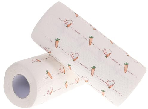 BELLIFFY 2 Salviette Cucina Carta Assorbente Stampata per Pulizia Domestica Accessori Cucina Pratici e Resistenti Asciugatutto Multifunzione con Design Decorativo