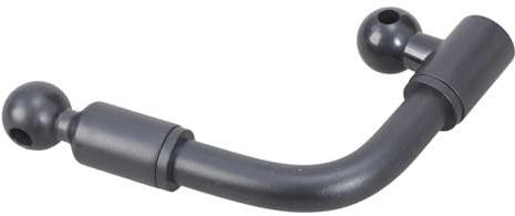ZIDDAR Adaptateurs de tuyau réglables en forme de L de 145 mm à double tête sphérique pour supports de navigation de 17 mm pour vélo, moto, téléphone, supports étanches