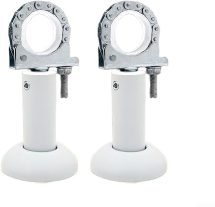 Caswynlife Radiator Floor Bracket Adjustable Height 11-17 Cm, Heavy-Duty Steel Stand For Die-Cast Aluminium Radiators, 2 Pcs Set For Secure Installation