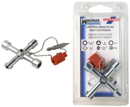 WOLFPACK LINEA PROFESIONAL - Llave De Cabina - Agua, Gas, Electricidad