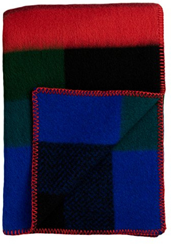 RØROS TWEED - Mikkel - Wolldecke aus norwegischer Lammwolle - Design von Kristine Five Melvær - Deckenmaße: 135 x 200 cm (3751 - Dark)