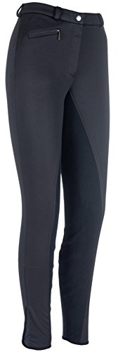RL24 HKM by Reiterladen24 - Winter Kinder Reithose Vollbesatz Winner Softshell schwarz 164