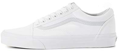 Vans Old Skool Chaussures de skate classiques unisexes, blanc (blanc), 41 EU
