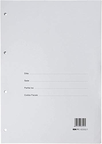 EDIPRO - E2352/1 - Flipcharts für soziale Bücher aus weißem Papier 90 g (100 Blatt) f.to 31 x 24,5