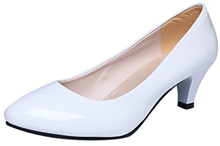 YHCS Femelle Pompes Nues Bouche Peu Profonde Femme Chaussures de Mode Bureau de Mariage Chaussures de fête de Mariage Dames Bas Talons Chaussures Femme Automne