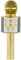 INTEMPO EE7183WHTSTKEU7 Wireless Microphone Speaker – Bluetooth Karaoke Machine, 25 M Range, 11 Hour Play Time, Rechargeable Battery, USB Charging Cable Included, Easy Use Control Panel, White/Gold