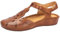 Pikolinos Halboffene Schuhe in Leder P. Vallarta für Frauen Farbe Brandy