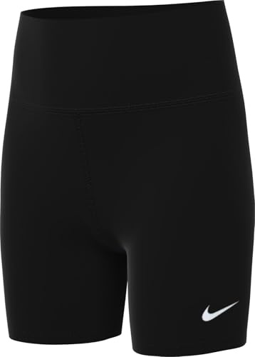 Nike Mädchen Df One 5In Bike Shorts, Black/White, 10-12 Jahre