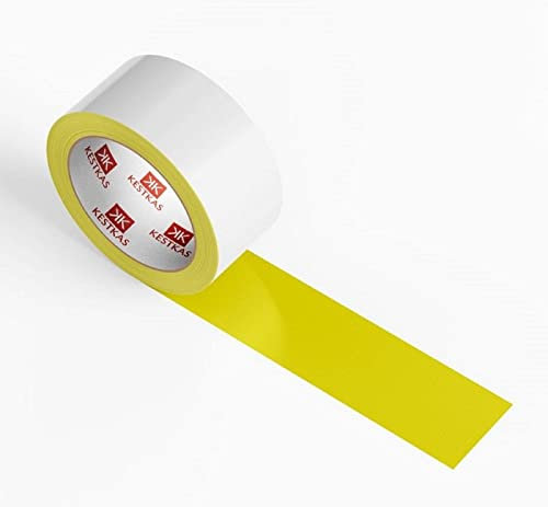 KESTKAS Cinta de Doble Cara Extrafuerte para Alfombras (48mm x 27m) - Moquetas - Césped Artificial, Cinta Adhesiva Doble Cara, Cinta Doble Cara Fina - Pack 2