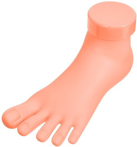 VALICLUD Forma per Pratica di Nail Art per Piedi in Gomma Rosa Alta Elasticità per Allenamento Manicure e Apprendimento Applicazione Unghie Sculturate, per Principianti