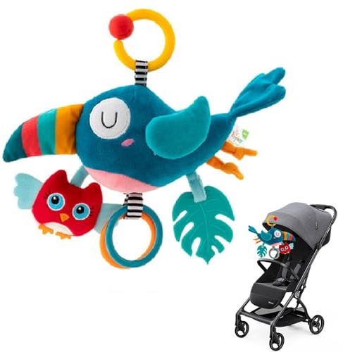 Goorder Giochi Passeggina Neonati 3 6 9 12 Mesi, Giocattoli per Neonato Montessori Sensoriali, Giocattolo Neonato 0-3 Mesi Viaggio per Passeggini Culle, Gioco Regalo Nascita Bambini 1 2 3 4 5 6 Mesi