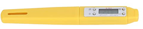 Jectse Thermomètre Alimentaire Numérique de Haute Précision pour un Contrôle Précis de la Température pour la Cuisine, Thermomètre de Poche en Acier Inoxydable ABS (YELLOW)