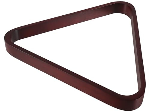DOITOOL Triangle Support Bois Massif pour Boules de Billard Cadre Triangulaire Accessoire Stable pour Billard Anglais et Américain