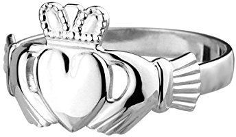 Claddagh Ring. Irischer Freundschaftsring. Sterling Silber Größe 50