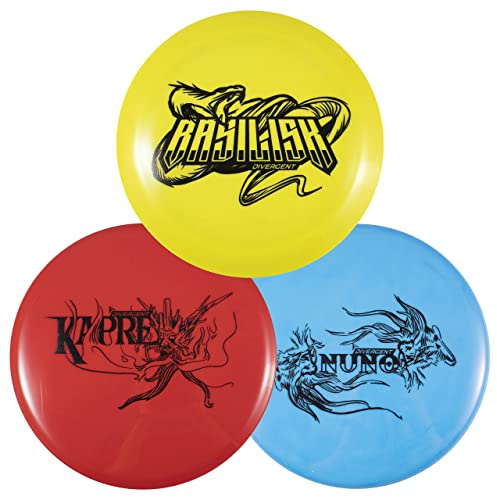 Divergent Discs Max Performance Disc Golf Starter Set Including Putter Midrange and Distance Driver