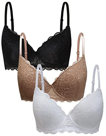 Coconuda Confezione da 3 Reggiseni Rosa Assortito 4