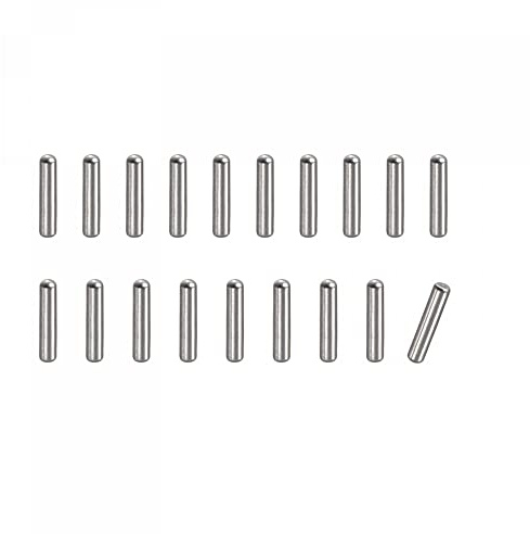 uxcell 1x6mm Dowel Pins, 20pcs 304 Stainless Steel Round Head Flat Chamfered End Dowel Pin Bunk Bed Pins Shelf Pegs Support Shelves Fasten Elements