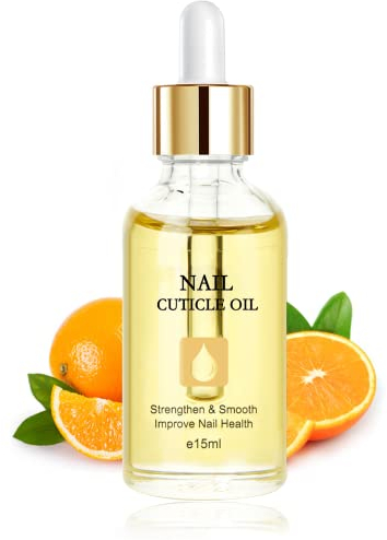 Nail Cuticle Oil with Vitamin E & B, Cuticle Oil for Nails, Jojoba Nail Cuticle Oil, Moisturizes Cuticle and Nail's Skin, Strengthens Nails, Prevents Hangnails and Chapped 15ML