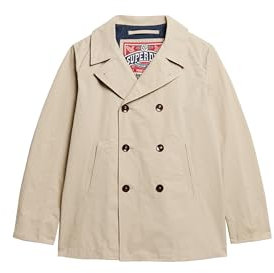 Superdry Herren The Merchant Store – Cabanjacke aus Twill Stonewash Taupe Braun XL