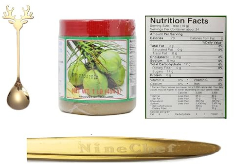 NineChef Brand Spoon Plus Eastland Thai Palm Sugar 1 LB (454 g)