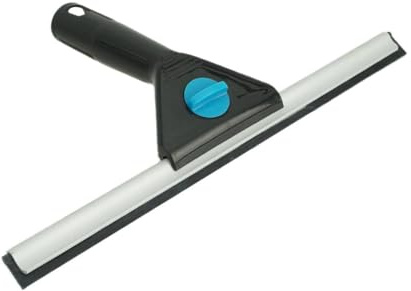 Moerman 12 Inch All Purpose Window Squeegee - Lightweight Durable Plastic Handle -Aluminum Channel with Streak Free Rubber - for Window Cleaning, Showers, and Mirrors