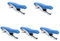 DIYEAH 5pcs Staplers Heavy Duty Manual Heavy Duty Stapler Paper Stapling Device Portable Handheld Student Teacher