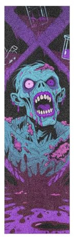 voucong Magic Floating Potion Zombie Blutiges lila Griptape für Skateboards mit Design, Anti-Rutsch-Roller-Griffband, 83 x 22,9 cm, Papel de lija para patinetas